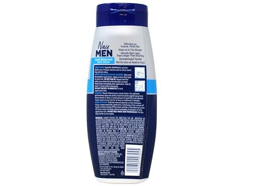 Nair Hair Remover for Men Body Cream, 12 oz (2-Pack) - Effective Hair Removal for Men Avelisse