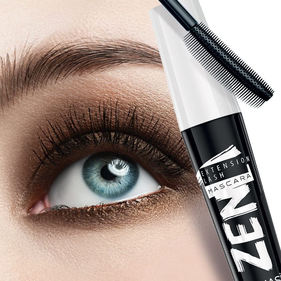 FARMASi Zen Extension Lash Mascara - Lengthening & Volumizing, Clump-Free, Smudge-Free, Blackest Black Avelisse