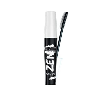 FARMASi Zen Extension Lash Mascara - Lengthening & Volumizing, Clump-Free, Smudge-Free, Blackest Black Avelisse