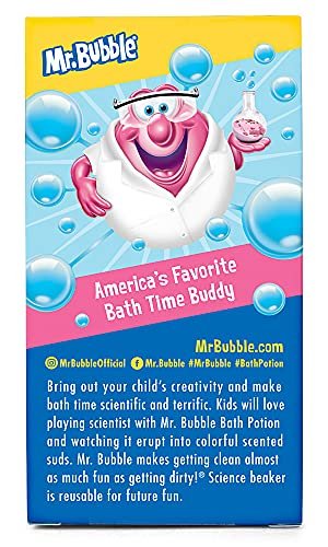 Mr. Bubble Kids Original Bath Bomb Potions - Colorful Fizzy Fun - Cool Foam and Bubble Science Beaker Bath Toys (Pack of 4) - görsel 4