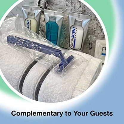 Freshscent Individually Wrapped Twin Blade Disposable Razors (144 Pack) - Bulk Case for Unisex Use Avelisse