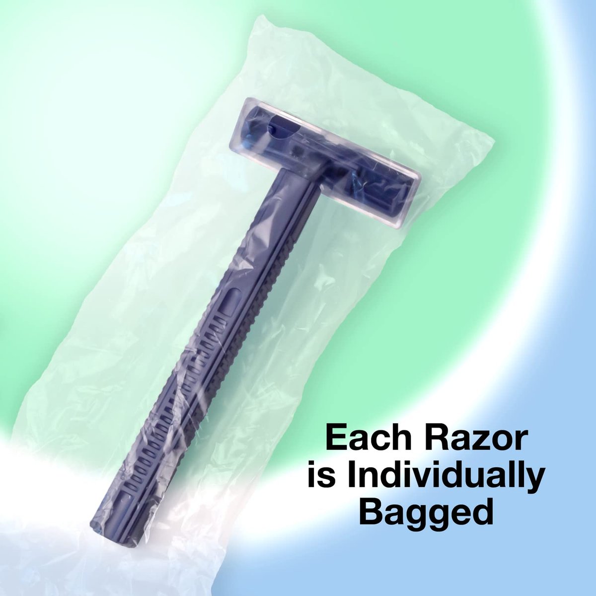 Freshscent Individually Wrapped Twin Blade Disposable Razors (144 Pack) - Bulk Case for Unisex Use Avelisse