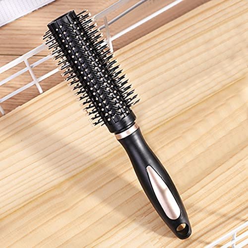 RN BEAUTY Anti-Static Hair Brush - Nylon Bristle Round Brush for Blow Drying, Detangling, and Styling - Rose Gold - görsel 10