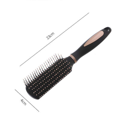 RN BEAUTY Anti-Static Massage Hair Brush - Rectangle - Rose Gold for Men, Women & Kids