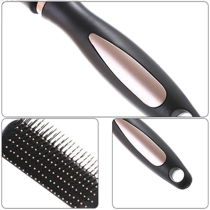 RN BEAUTY Anti-Static Massage Hair Brush - Rectangle - Rose Gold for Men, Women & Kids