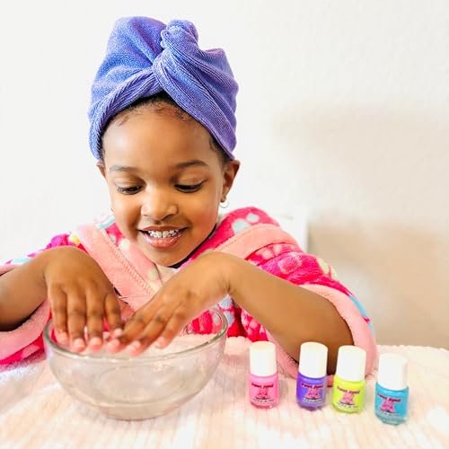 Piggy Paint 100% Non-Toxic Girls Nail Polish - Safe, Chemical Free Low Odor - Funny Bunny (4-Pack) Avelisse