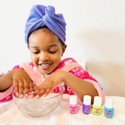 Piggy Paint 100% Non-Toxic Girls Nail Polish - Safe, Chemical Free Low Odor - Funny Bunny (4-Pack) Avelisse