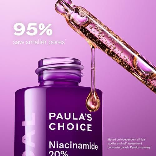 Paula's Choice CLINICAL 20% Niacinamide Vitamin B3 Concentrated Face Serum – Anti-Aging Serum for Discoloration & Large Pores, Fragrance-Free, 0.67 oz Avelisse