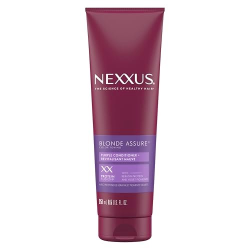 Nexxus Blonde Assure Purple Conditioner for Blonde and Bleached Hair - Keratin Infused, 8.5 oz Avelisse