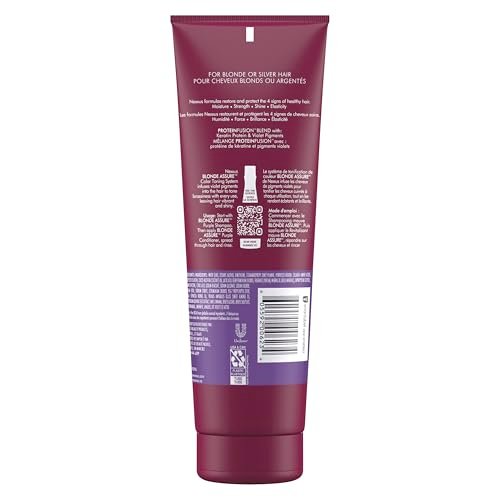 Nexxus Blonde Assure Purple Conditioner for Blonde and Bleached Hair - Keratin Infused, 8.5 oz Avelisse