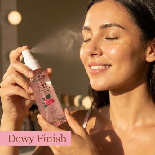 NATURE WELL Rose Water Hydrating Facial Toner Mist for Dewy & Radiant Skin, Refreshing, Conditioning, Soothing, Moisturizing, Perfect for Travel, 4 Fl Oz - görsel 14
