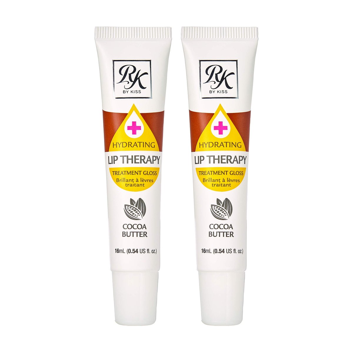 Ruby Kisses Hydrating Lip Therapy Treatment Gloss Cocoa Butter (2 Pack) - görsel 1