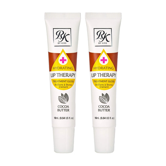 Ruby Kisses Hydrating Lip Therapy Treatment Gloss Cocoa Butter (2 Pack)