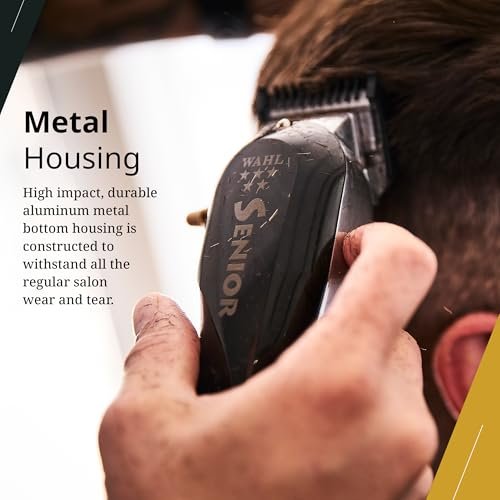 Wahl Professional 5 Star Cordless Senior Clipper - Precision Fade Blades, Metal Housing, 80-Minute Run Time Avelisse