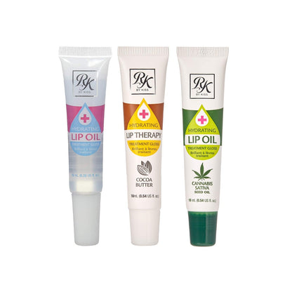 Ruby Kisses Hydrating Lip Therapy Treatment Gloss Cocoa Butter (3-Pack) - 24k Rose Gold