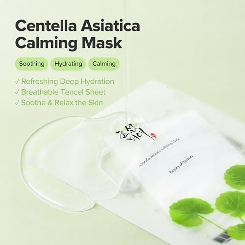 Beauty of Joseon Centella Asiatica Calming Mask – Daily Moisturizing & Soothing Cica Sheet Mask for All Skin Types (10 Sheets) - görsel 4