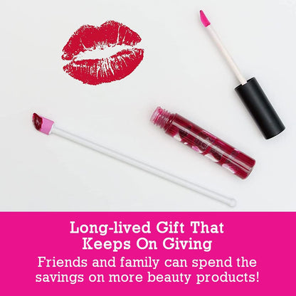 Spatty Daddy Lip Gloss Tiny Beauty Spatula (6 Inch Pink) - Mini Makeup Tool for Lip Gloss, Foundation, and More