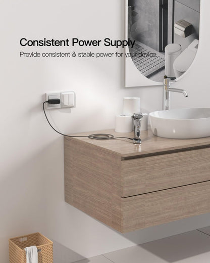 Superer 5FT Charger Fit for Braun Shaver Series 9 7 5 3 1, 310s 3040s 9577cc 9517s 7085cc 12V Charging Cord Replacement for Braun S3 S5 S7 S9 Electric Razor Shaver Trimmer Wall Power Adapter