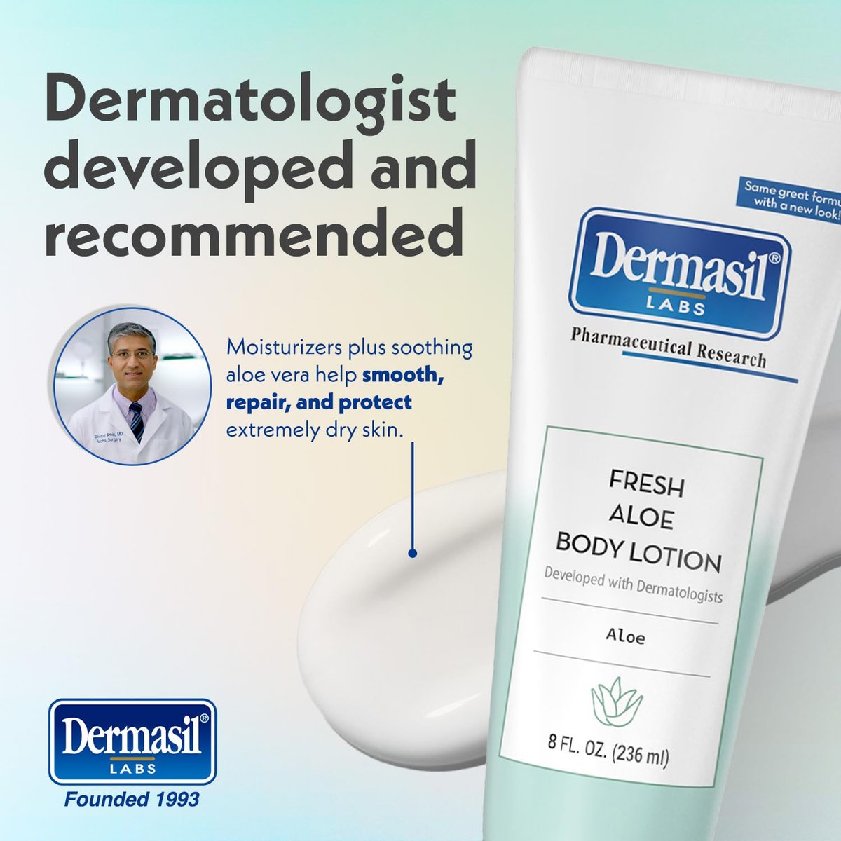 Dermasil Body Lotion Aloe 3-Pack – Non-Greasy, Fast-Absorbing, Fresh Scent, 8 oz Each Avelisse