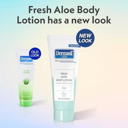 Dermasil Body Lotion Aloe 3-Pack – Non-Greasy, Fast-Absorbing, Fresh Scent, 8 oz Each Avelisse