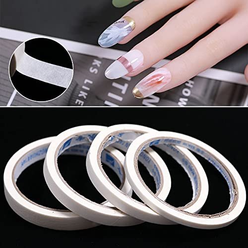 Bellecrey 3pcs/Set Nail Art Tape Roll – Adhesive Striping Tape for French Tips, Edge Guide & Creative Nail Design (3/5/12mm, 20m Each) - görsel 10