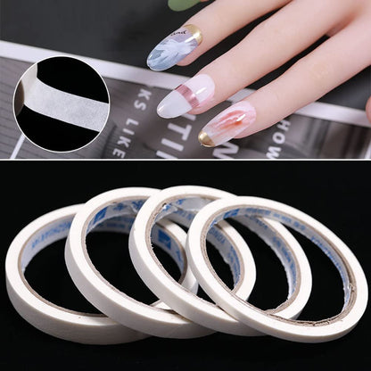 Bellecrey 3pcs/Set Nail Art Tape Roll – Adhesive Striping Tape for French Tips, Edge Guide & Creative Nail Design (3/5/12mm, 20m Each)