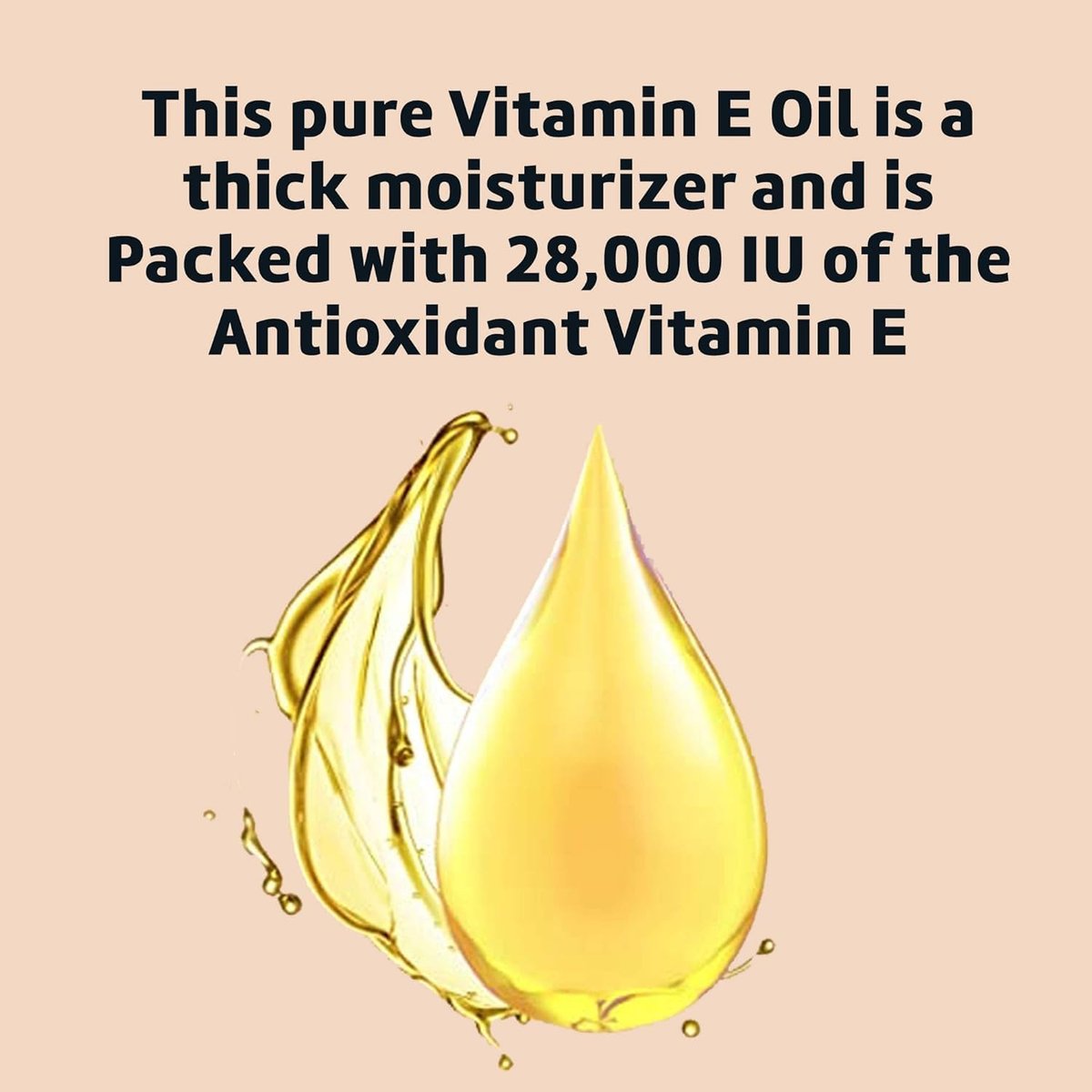De La Cruz Vitamin E Oil for Face 28,000 IU - Pure, Natural, No Preservatives - Made in USA, 1 Fl Oz - görsel 5