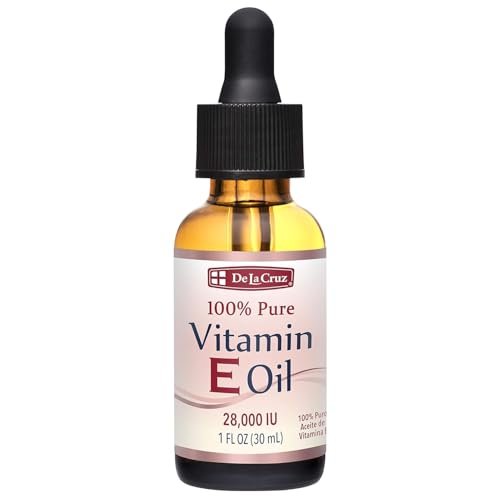 De La Cruz Vitamin E Oil for Face 28,000 IU - Pure, Natural, No Preservatives - Made in USA, 1 Fl Oz - görsel 2