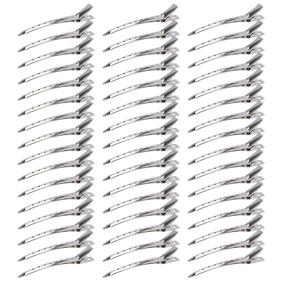 Hedume 200 Pack Duck Bill Hair Clips with Holes, 3.5" Rustproof Metal Alligator Curl Clips for Salon and Women Girls Bows DIY Accessories Avelisse