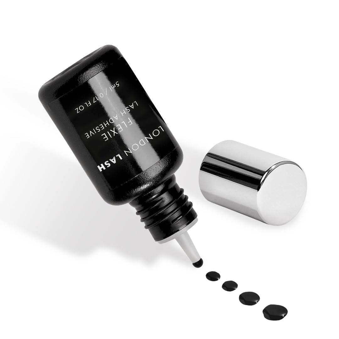 London Lash Flexie Glue for Eyelash Extensions - Syrup-Like, Strong, Fast Drying (1 Sec), Professional Use - görsel 3
