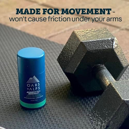 Oars + Alps Aluminum Free Deodorant for Men - Deep Sea Glacier, 2.6 oz (Pack of 2) | Long Lasting Odor Protection, No White Residue, Smooth Glide Avelisse