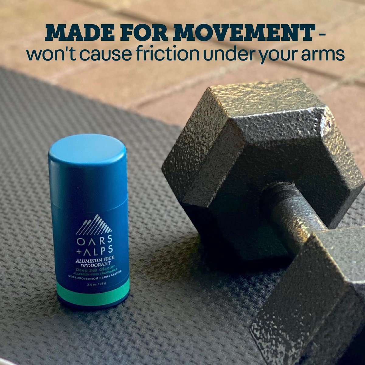 Oars + Alps Aluminum Free Deodorant for Men - Deep Sea Glacier, 2.6 oz (Pack of 2) | Long Lasting Odor Protection, No White Residue, Smooth Glide Avelisse