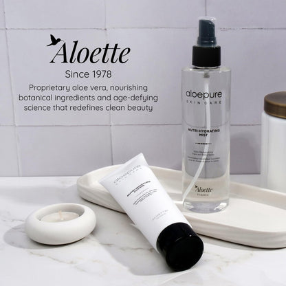 Aloette Nutri-Hydrating Mist After Sun Spray – Aloe Vera Facial & Body Mist with Silk Amino Acids, Vitamins A, E, C & B5 – Hydrating Face, Neck & Skin Spray for a Glowing Complexion – 8oz Avelisse