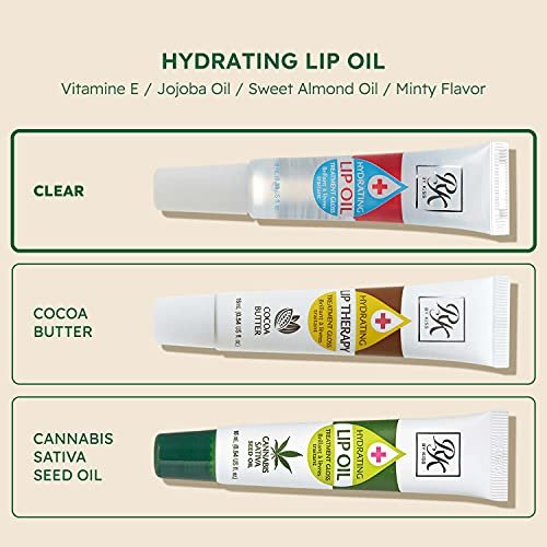 Ruby Kisses Hydrating Lip Oil Clear RLO01 – Cocoa Butter & Hemp Seed Infused Lip Care - görsel 15