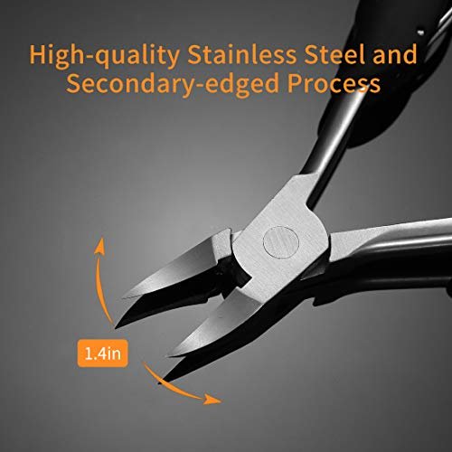 RUOSONG Toenail Clipper for Thick and Ingrown Toenails – Long-Handled Stainless Steel Scissors & File for Adults and Elderly - görsel 8