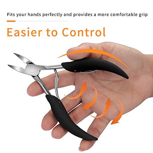 RUOSONG Toenail Clipper for Thick and Ingrown Toenails – Long-Handled Stainless Steel Scissors & File for Adults and Elderly - görsel 6
