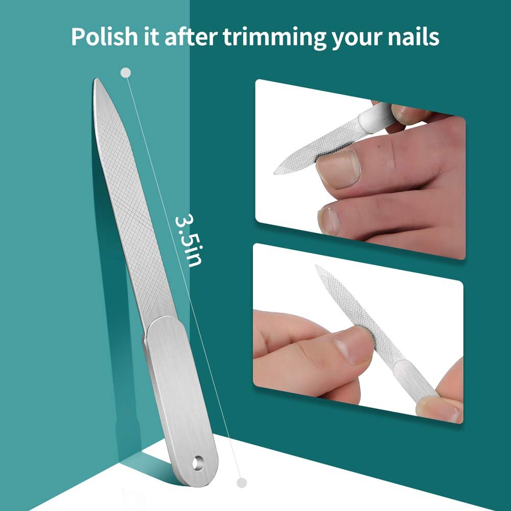 RUOSONG Toenail Clipper for Thick and Ingrown Toenails – Long-Handled Stainless Steel Scissors & File for Adults and Elderly - görsel 11
