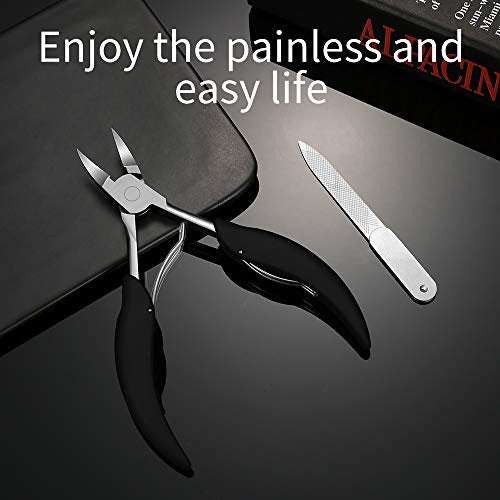 RUOSONG Toenail Clipper for Thick and Ingrown Toenails – Long-Handled Stainless Steel Scissors & File for Adults and Elderly - görsel 4