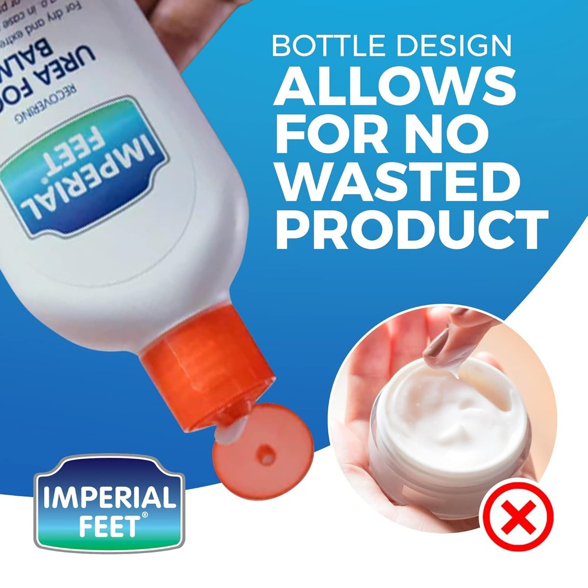 Imperial Feet Urea Foot Balm - Natural Urea Cream for Cracked Heels, Calluses, and Dry Feet - 5.07 oz Avelisse