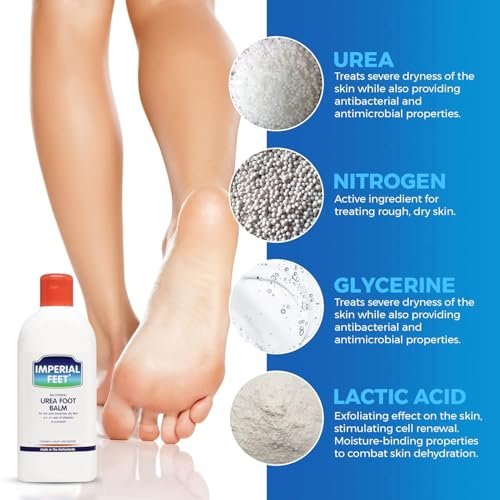 Imperial Feet Urea Foot Balm - Natural Urea Cream for Cracked Heels, Calluses, and Dry Feet - 5.07 oz Avelisse