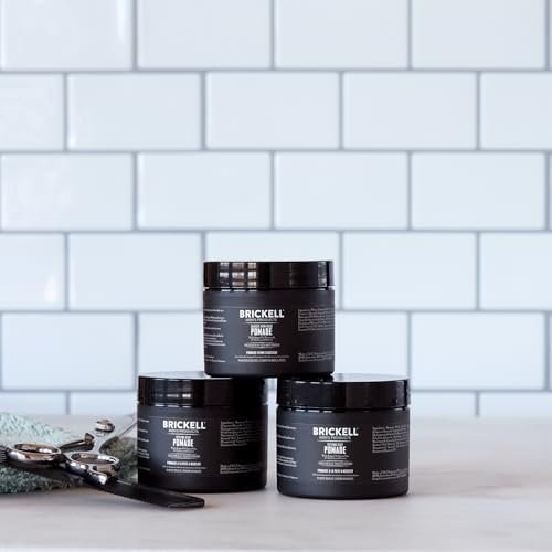Brickell Men's Hair Styling Clay Pomade – Natural & Organic, Strong Hold, Matte Finish, 2 oz - görsel 6