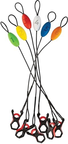 Rapala Lip-Grip Cull Tags - Multi-Color Plastic Fishing Tournament Tags (1 Pack) Avelisse