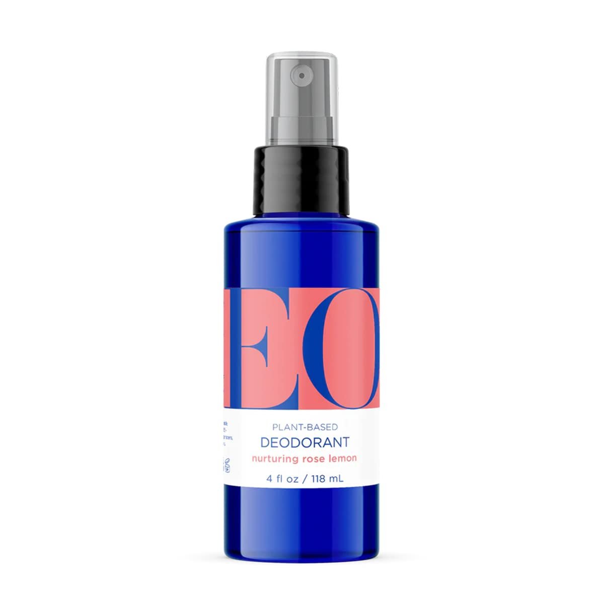 EO Natural Rose & Lemon Deodorant Spray, 4 Fl Oz - Effective Aluminum-Free Odor Protection Avelisse