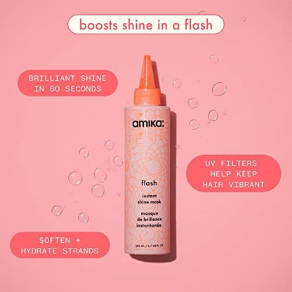 Amika Flash Instant Shine Mask - 6.7 Fl Oz - Signature Scent Avelisse