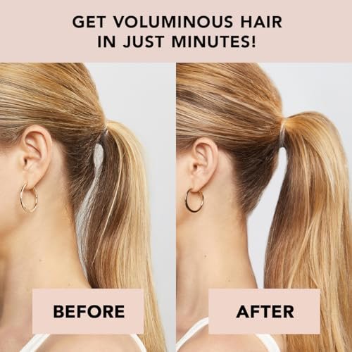 Kitsch PONYFULL Hair Volumizer Tool - Adds Lift and Style To Your Ponytail | Hair Bun Maker for Women | Ponytail Volumizer, Includes 3 No Snag Elastic Ties | Ideal Gifts for Women - (Blonde) - görsel 10