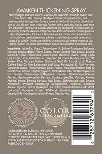 Surface Hair Awaken Thickening Spray - Pre-Style Conditioning & Protection, 4 oz Avelisse
