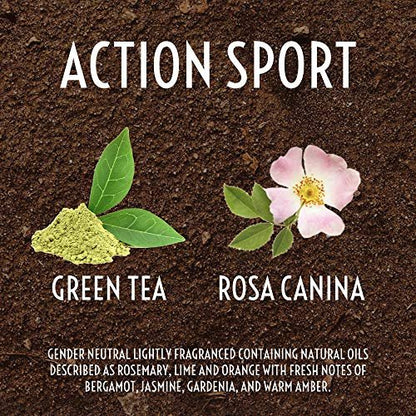 Herbal Clear Naturally Action Sport Deodorant - 2.65 oz, Aluminum-Free, Gentle for Sensitive Skin