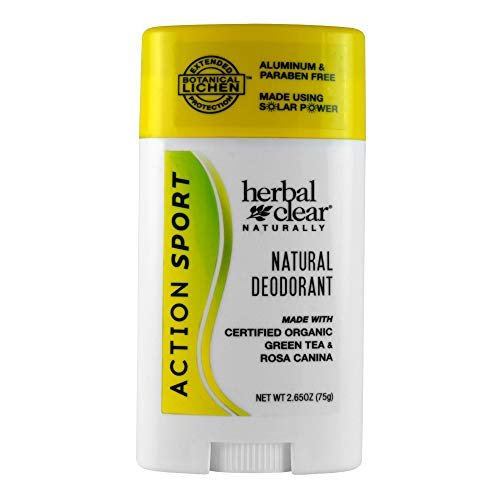 Herbal Clear Naturally Action Sport Deodorant - 2.65 oz, Aluminum-Free, Gentle for Sensitive Skin - görsel 2