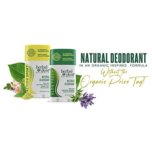 Herbal Clear Naturally Aloe Fresh Deodorant – Aluminum-Free, 2.65 oz - görsel 10