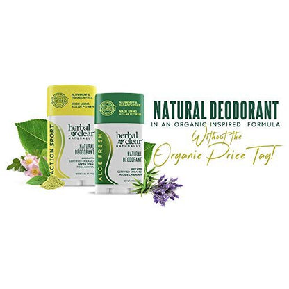 Herbal Clear Naturally Aloe Fresh Deodorant – Aluminum-Free, 2.65 oz